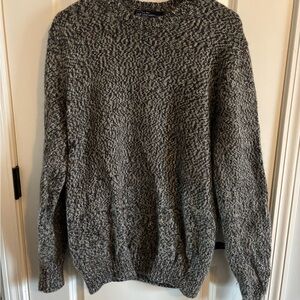 GAP Men's Charcoal and Light Gray Crewneck Sweater